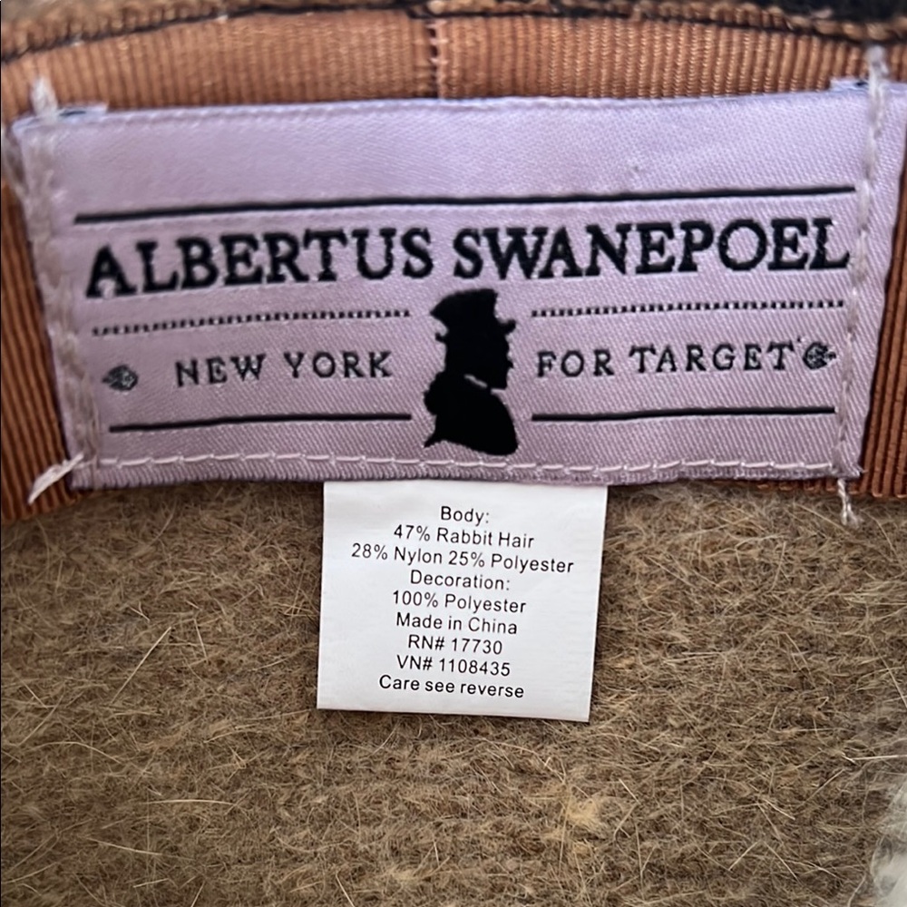 Albertus Swanepoel leopard hat with feather details - Picture 2 of 5